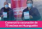 VacunatePBA: Comenzó la vacunación de 75 vecinos en Huanguelén⠀