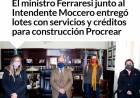 El ministro Jorge Ferraresi encabezó mediante videoconferencia un acto junto al Intendente Ricardo Moccero 