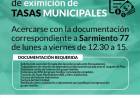 Continúa la renovación de eximición de Tasas Municipales