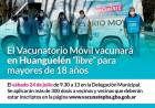 El Vacunatorio Móvil vacunará en Huanguelén “libre” para mayores de 18 años