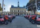 Las delegaciones del distrito recibieron tractores cesperos