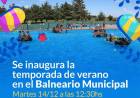 Se inaugura la temporada de verano en el Balneario Municipal