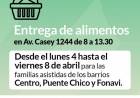 Entrega de alimentos del mes de abril 