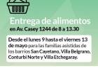Entrega de alimentos del mes de mayo