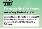 Desarrollo Social: entrega de alimentos del mes de mayo