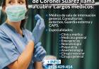 La secretaría de Salud de Coronel Suárez llama a cubrir cargos médicos