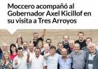 Moccero acompañó al Gobernador Axel Kicillof en su visita a Tres Arroyos