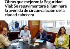 Se repavimentará e iluminará la avenida de circunvalación de la ciudad cabecera