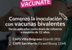 Vacunate PBA: Comenzó la inoculación con vacunas bivalentes