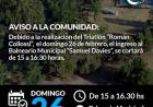 AVISO A LA COMUNIDAD
