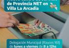 Villa La Arcadia: se instaló el servicio de Provincia Net en la delegación municipal