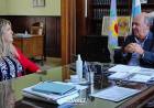 El Intendente Ricardo Moccero recibió a la Jefa de Promoción Social y Comunitaria de PAMI Ángeles Celani