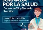 Controles de Tensión Arterial (TA), Glucemia y HIV en la plaza San Martín