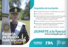 Abrieron las inscripciones de la Escuela de Policía Juan Vucetich 2024