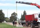Comenzó la obra de alumbrado LED sobre ruta 85