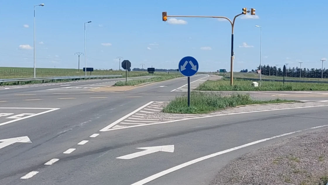 Cambiarán el diseño de una peligrosa rotonda de la ruta 33