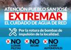 Continuan los trabajos en las bombas de agua en San José
