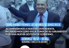 Como pueblo vivamos los 40 años de Democracia