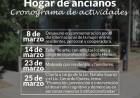 Hogar de Ancianos “Domingo Goñi”: Cronograma de actividades