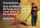 Se recuerda la prohibición de la quema controlada en establecimientos agropecuarios