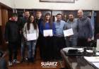 El Intendente Interino Mauro Moccero recibió a destacados deportistas que representan el orgullo de ser Suarenses