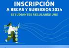 LA UNS ABRIÓ LA INSCRIPCIÓN A BECAS Y SUBSIDIOS 2024 PARA ALUMNOS REGULARES