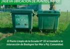 Atención: Cambio de ubicación de el Punto Limpio