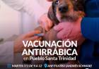 Campaña de vacunación antirrábica en Santa Trinidad 