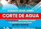 CORTE EN EL SUMINISTRO DE AGUA CORRIENTE
