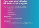  Convocatoria: Operador/a de Cuidados de Adultas/os Mayores – Ciclo Lectivo 2026
