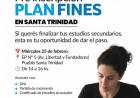 PRE INSCRIPCIÓN PLAN FINES EN SANTA TRINIDAD