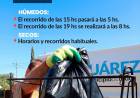 Horarios de la Recolección de Residuos Húmedos y Reciclables 