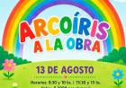 Invitacion a la conferencia de prensa presentando la obra "Arco Iris"