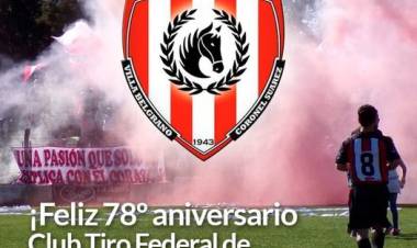 Feliz 78° aniversario club Tiro Federal de Villa Belgrano