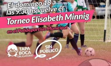 Fútbol Femenino: Vuelve el Elisabeth Minnig al Polideportivo Municipal