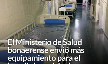 El Ministerio de Salud bonaerense envió más equipamiento para el hospital municipal