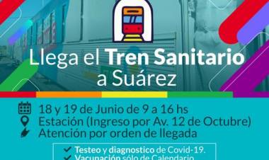El Tren Sanitario llega a Coronel Suárez⠀