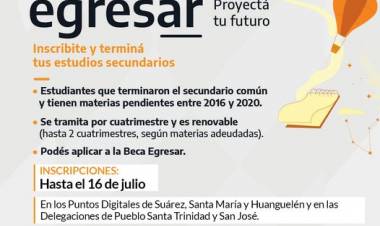 Políticas implementadas para la juventud: Nación pone en funcionamiento el programa EGRESAR⠀