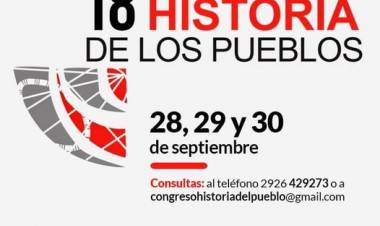 Cultura:  “18° Congreso de Historia de los Pueblos de la provincia de Buenos Aires”