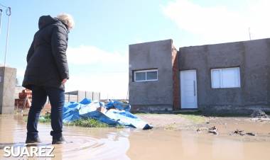 Funcionarios Nacionales y Provinciales realizaron un relevamiento de las problemáticas que dejó el temporal⠀