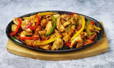 Recetas sencillas: fajitas de pollo con pimiento morrón