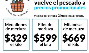 Programa Entre Todos: Martes, miércoles y jueves vuelve el pescado a precios promocionales 