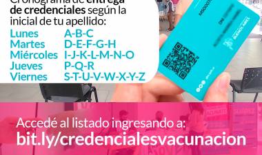Continua la entrega de credenciales de personas que registran vacunación de Covid-19
