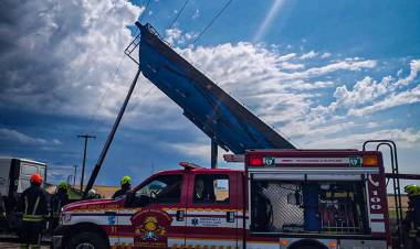 Un operario de Guaminí murió electrocutado mientras trabajaba en la reparación de la ruta 33