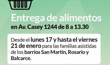 Desarrollo Social: Entrega de alimentos del mes de enero 
