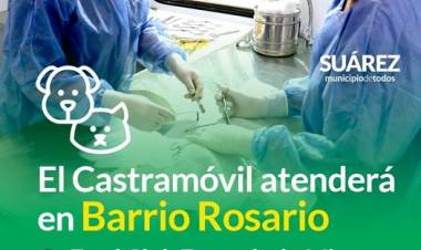 El Castramóvil atenderá en barrio Rosario en el club Ferroviario Mitre