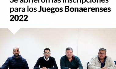 Se abrieron las inscripciones para los JUEGOS BONAERENSES 2022