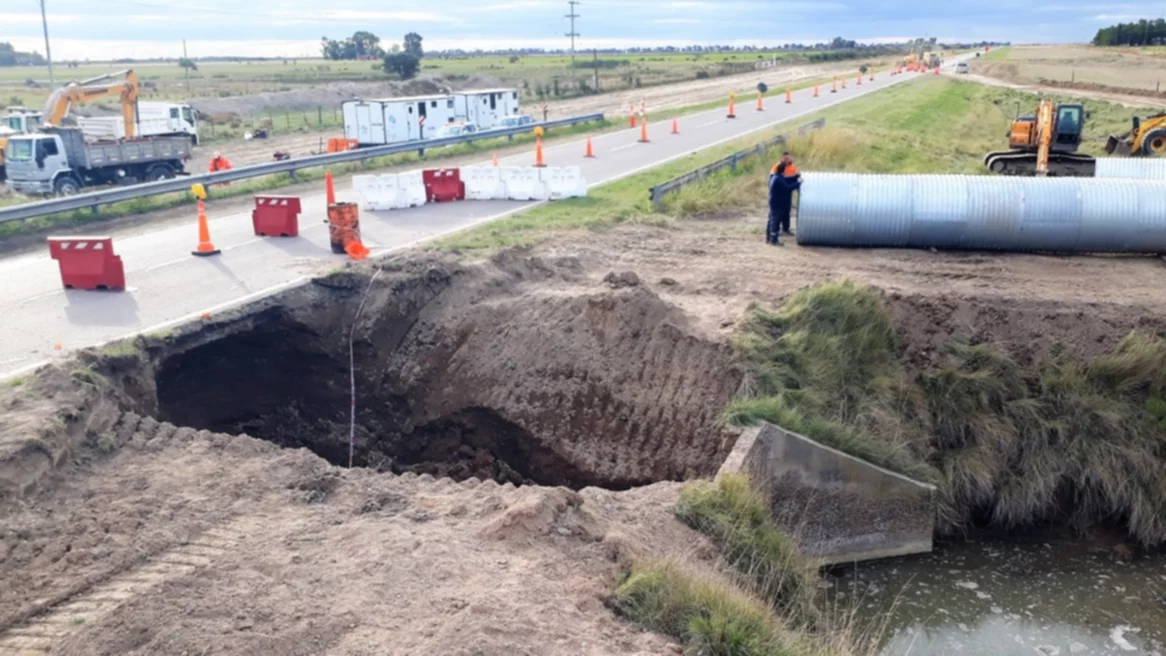 Todavía no fue totalmente habilitado el tránsito en la ruta 3 sur