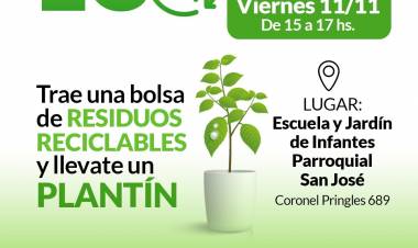 Jornada de Eco Canje en la Escuela y el Jardín Parroquial San José