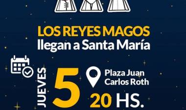 Los Reyes Magos llegan a Santa María